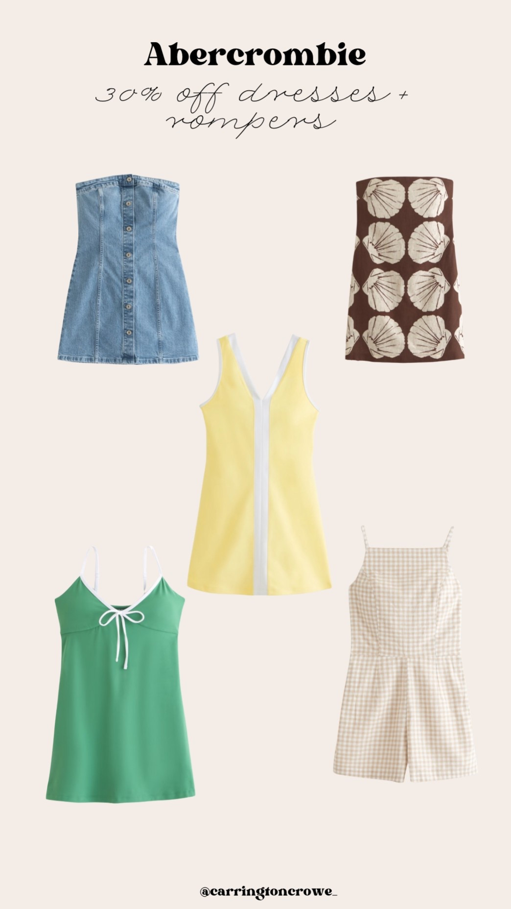 Dress & romper sale at Abercrombie for spring and summer! 

#LTKPetite #LTKSaleAlert #LTKFindsUnder50
