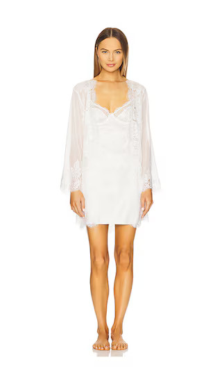 homebodii Helena Mini Robe in White. - size XS | Revolve Clothing (Global)