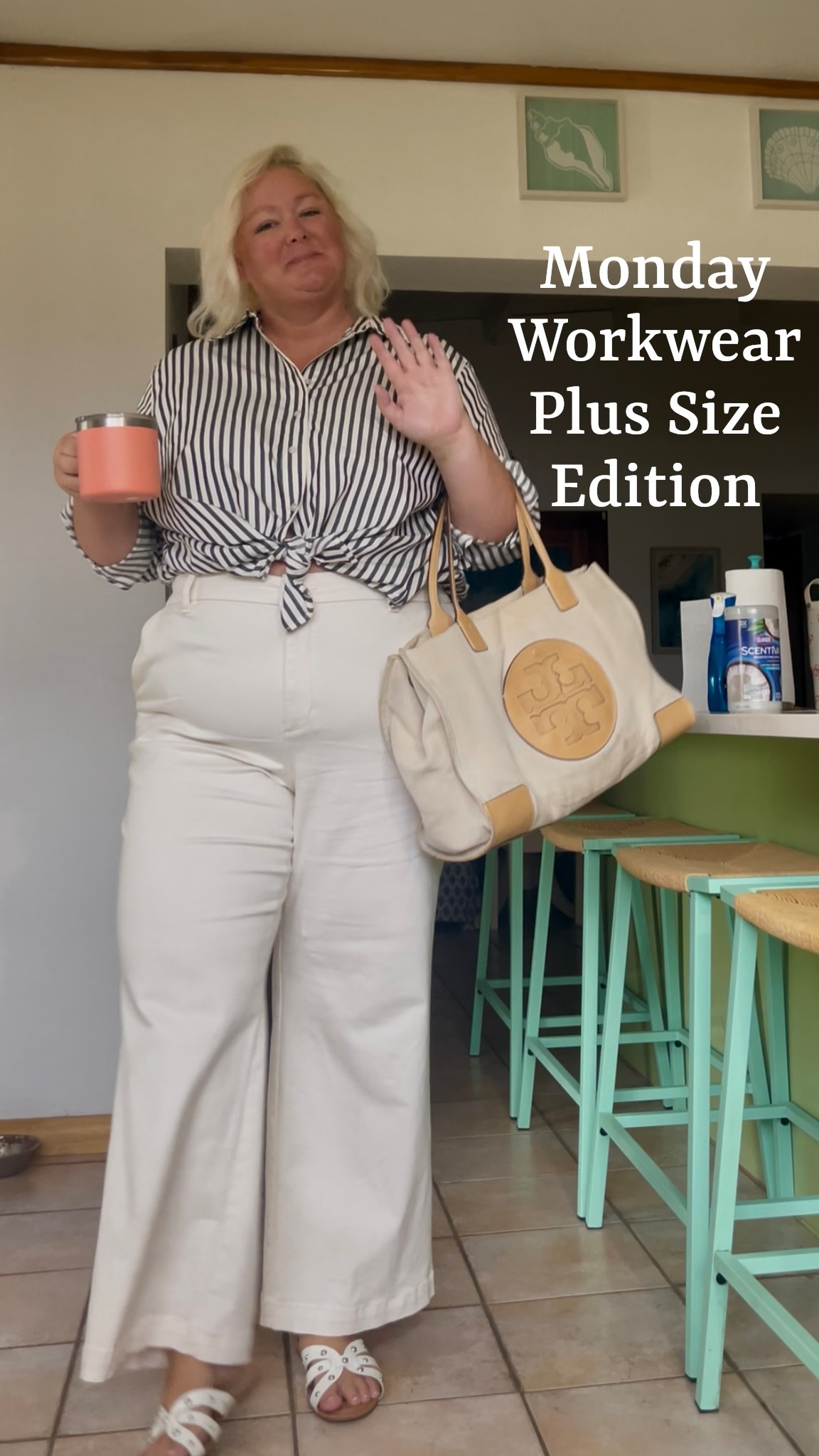 Monday workflow! Now that I’m back in the office I’ve had to add some business casual looks to my wardrobe. The only place I trust 💯 with plus size slacks is @lanebryant and these wide leg white jeans are no exception! I wear a 22 at LB! Just do you babes xoxo Allie

#LTKPlusSize #LTKWorkwear #LTKFindsUnder100