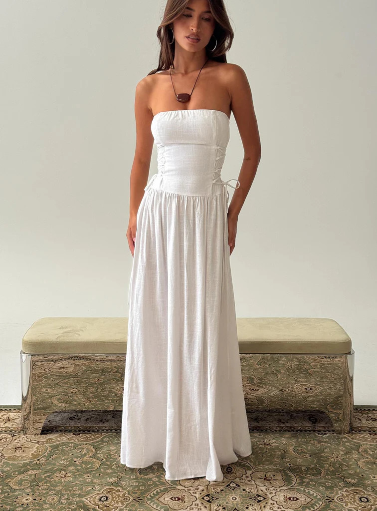 So Far So Good Maxi Dress White | Princess Polly US