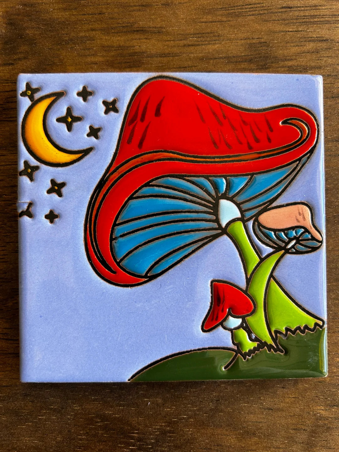Mushroom Talavera Tile 4x4in | Etsy (US)