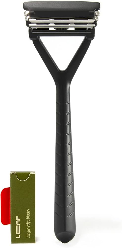 Leaf Shave | Leaf Razor, Black - Eco-Friendly Razor for Women & Men, Multi-Blade, Pivoting Head R... | Amazon (US)