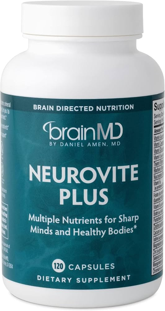 Dr Amen BrainMD NeuroVite Plus - 120 Capsules - Multivitamin & Mineral Supplement, Enhanced with ... | Amazon (US)