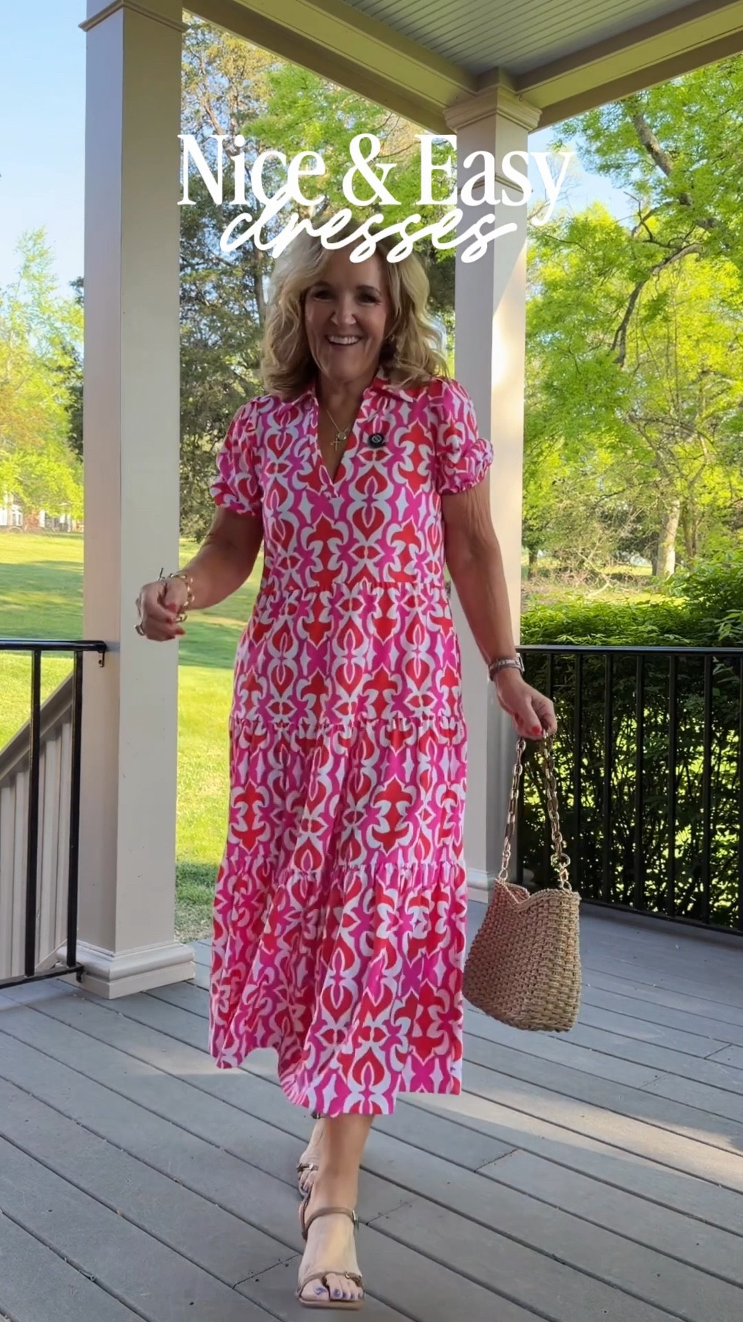 Tap the 🔔 and ❤️ this post 
Jude Connally dresses wearing size small in the Portia and medium in the other two. 

Perfect for travel especially Italy. No wrinkle. Nice and cool. 

Wedding guest dress baby shower graduations 