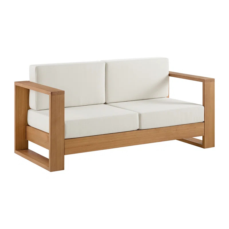 Shay 68" Outdoor Sofa In Oiled Eucalyptus | AllModern