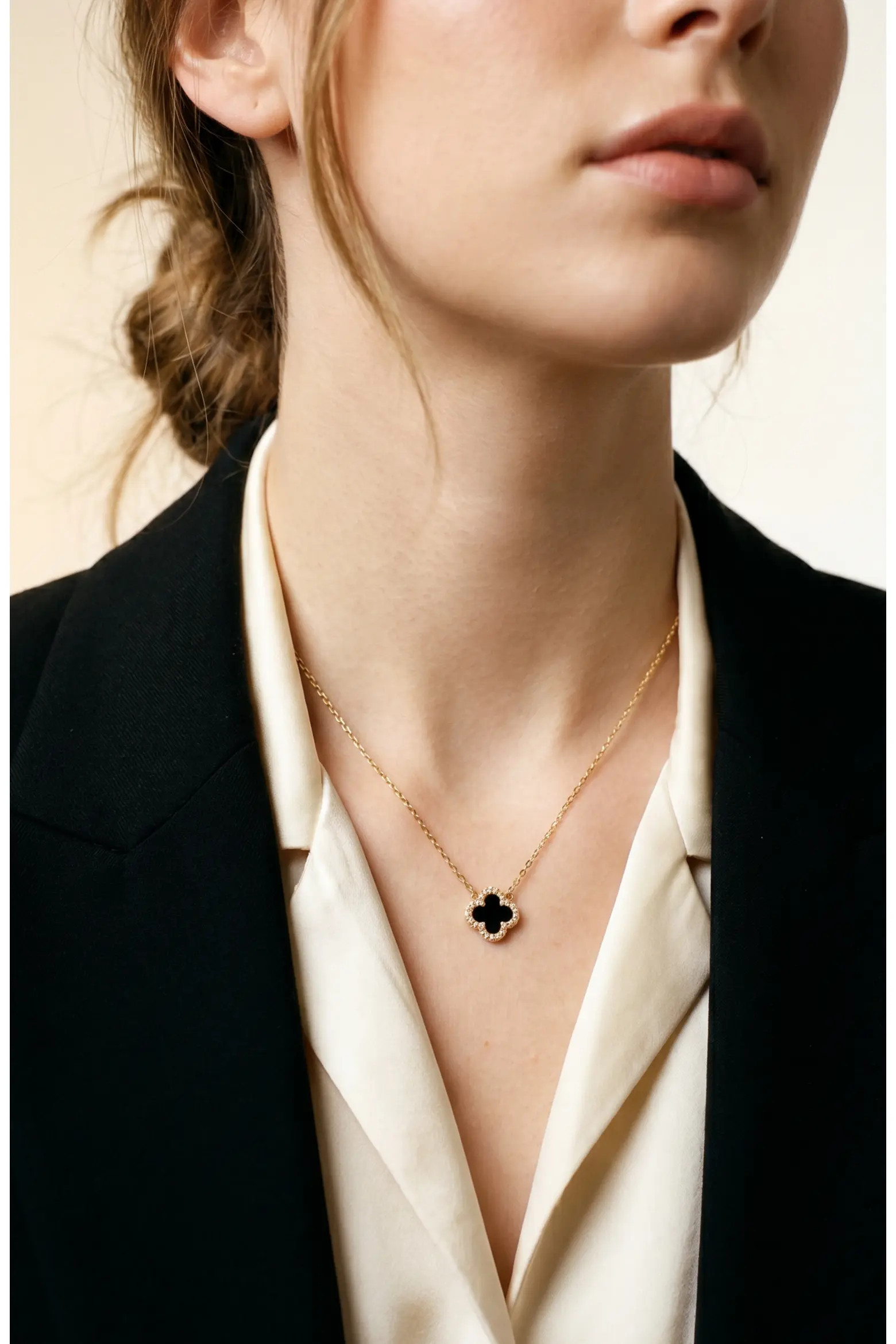 ARGENTO VIVO Black Onyx Clover Pendant Necklace (Women) | Nordstrom | Nordstrom