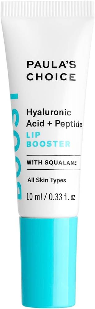 Paula's Choice BOOST Hyaluronic Acid + Peptide Lip Booster, Hydrating Treatment for Lip Volume, Loss of Firmness & Fine Lines, with Squalane, Fragrance-free & Paraben-free, 33 Fluid Ounces | Amazon (US)