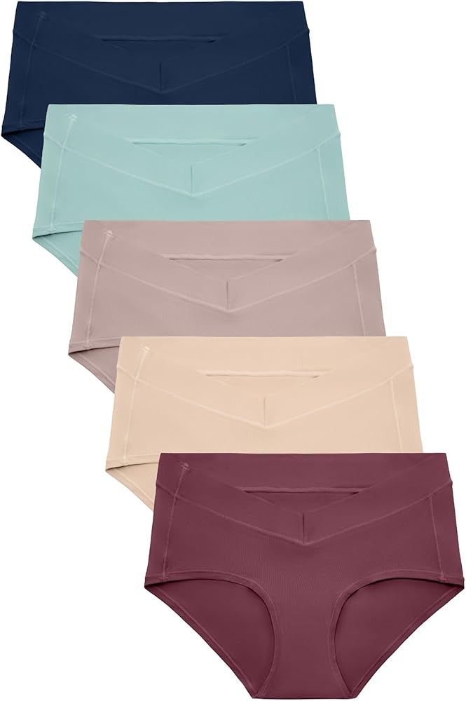 Kindred Bravely Postpartum Hipster Panty, Comfortable Sustainable Maternity Underwear, 5 Pack | Amazon (US)