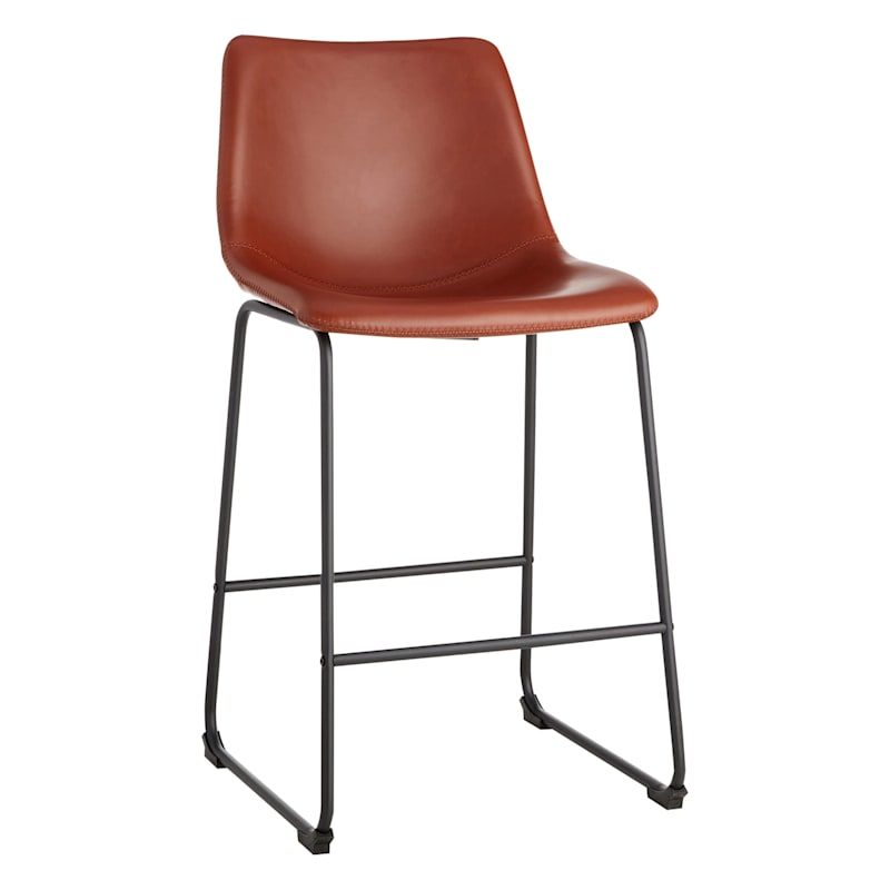 Crosby St Drake Counter Stool, Cognac | At Home