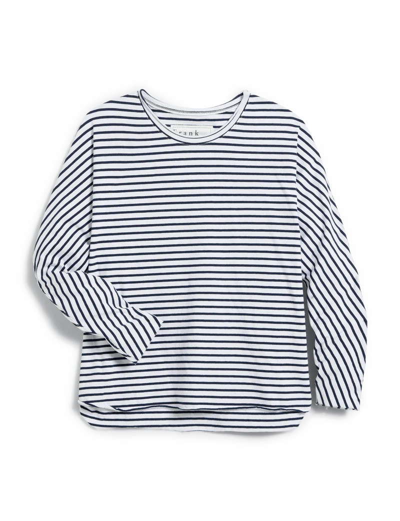 ANNA Navy French Stripe, Heritage Jersey | Frank & Eileen