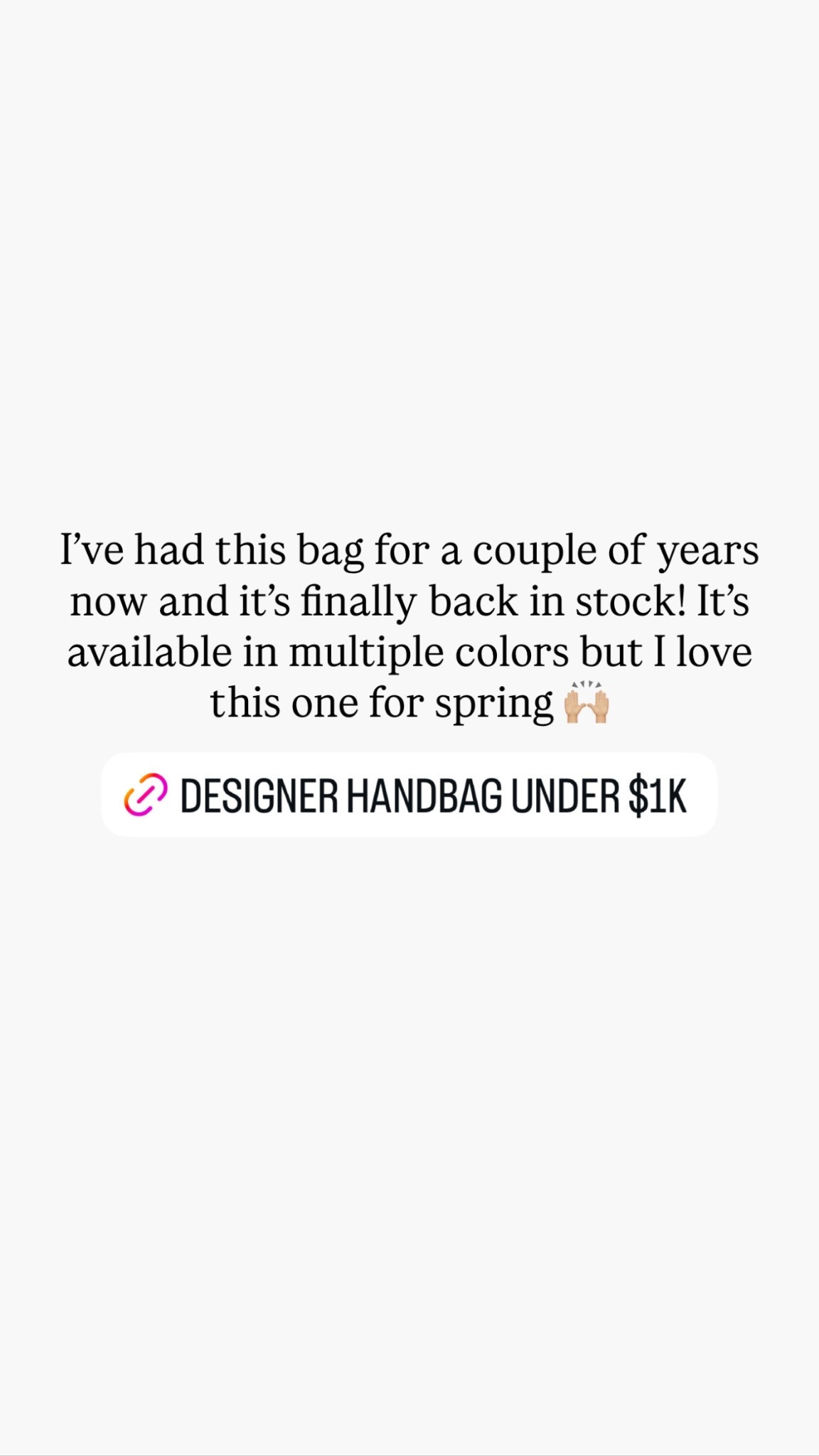 Designer handbag under $1K! I’ve had it for years and it’s finally back in stock in this beautiful color for spring #stylinbyaylin @Veronica Beard 
