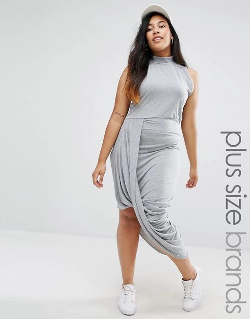 Missguided Plus Drape Sleeveless DressOut of stock :-(MORE FROM: | ASOS US