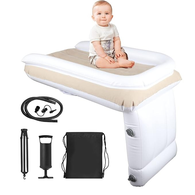 Shenglong Inflatable Airplane Bed for Kids, Flyaway Kids Bed, Toddler Travel Bed, Baby Air Mattre... | Amazon (US)