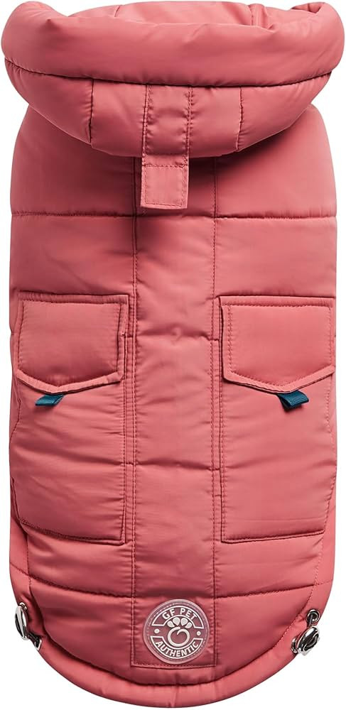 GF Pet Pink Super Puff Dog Parka, Small | Amazon (US)