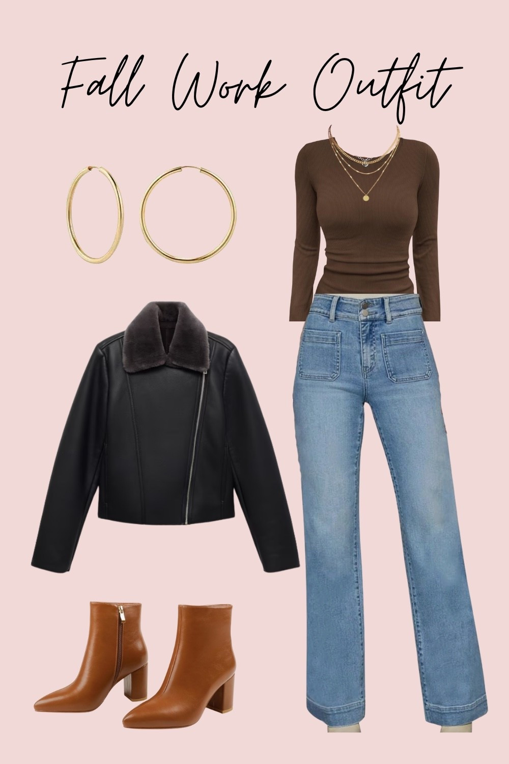 Fall wear. Fall Fashion. Fall Fashion. Fashion. Fall Outfit. Boots. Sweater. Slacks. Work outfit. Booties. Ankle boots. Accessories. Earrings. Chain. 

#LTKgrwm #LTKootd #LTKSeasonal
