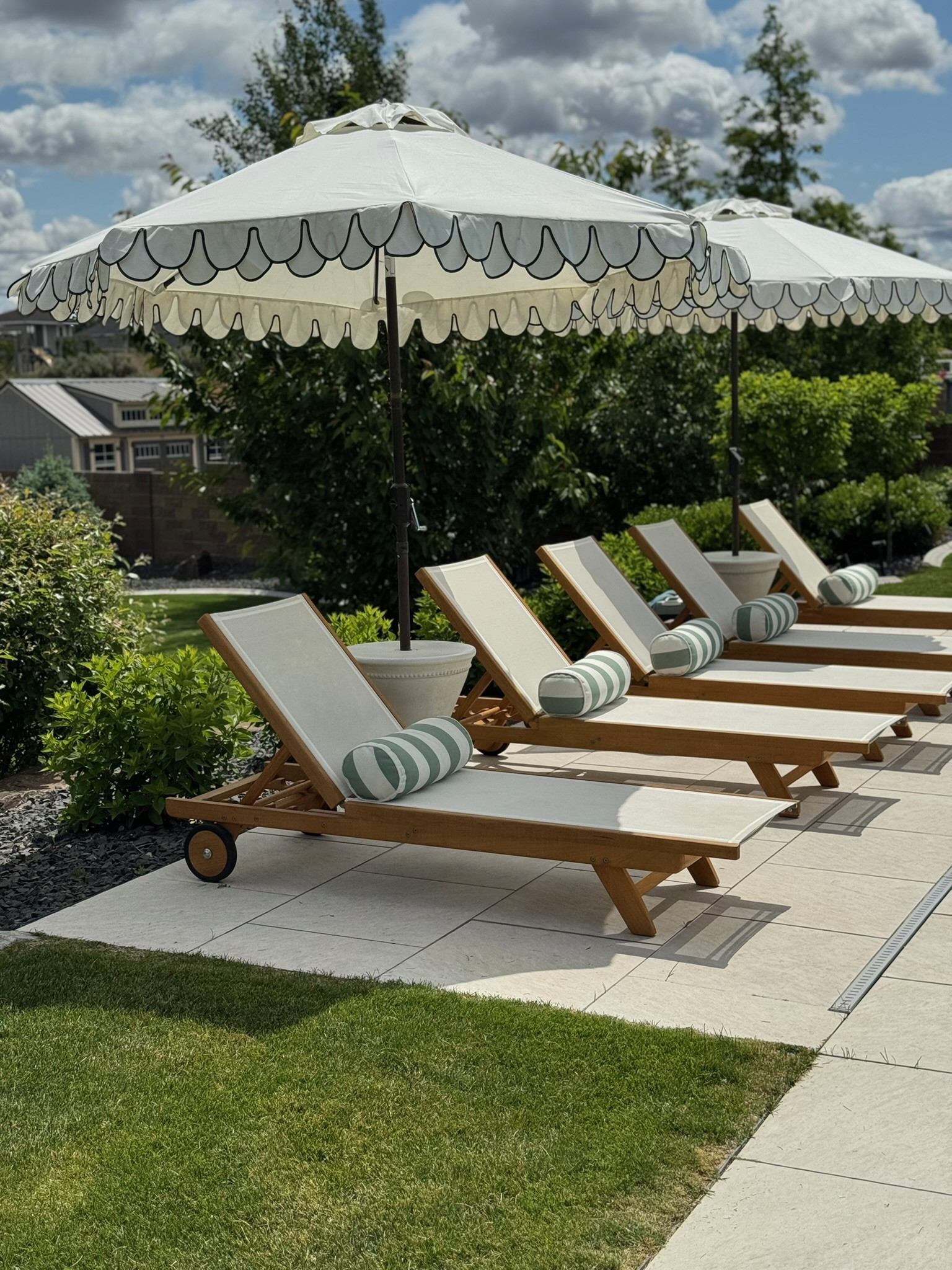 Linking all our poolside furniture, including similar style bolsters at different price points!

pool loungers, outdoor furniture, outdoor decor, outdoor umbrellas 

 #LTKHome