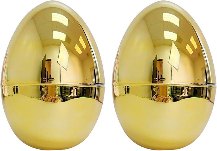GiftExpress Jumbo Easter Eggs - 10" Tall x 7" Wide Extra Large Empty Plastic Eggs - Perfect Kids ... | Amazon (US)