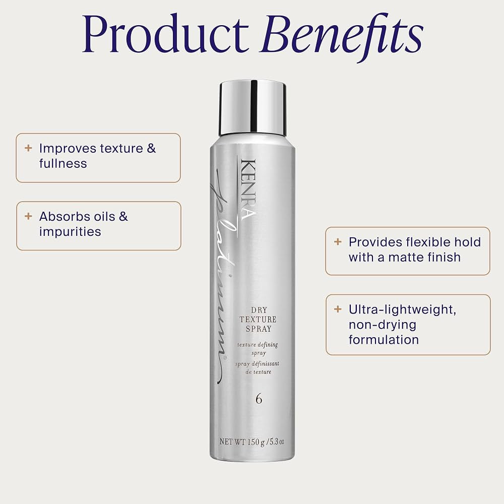 Kenra Platinum Dry Texture Spray 6 | Texture Defining Styler | Increases Texture & Fullness | Abs... | Amazon (US)