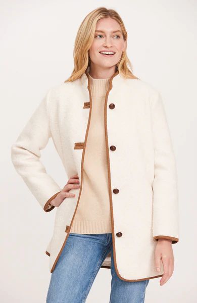 Sherpa Country Coat - Ivory/Teddy Bear | tyler boe