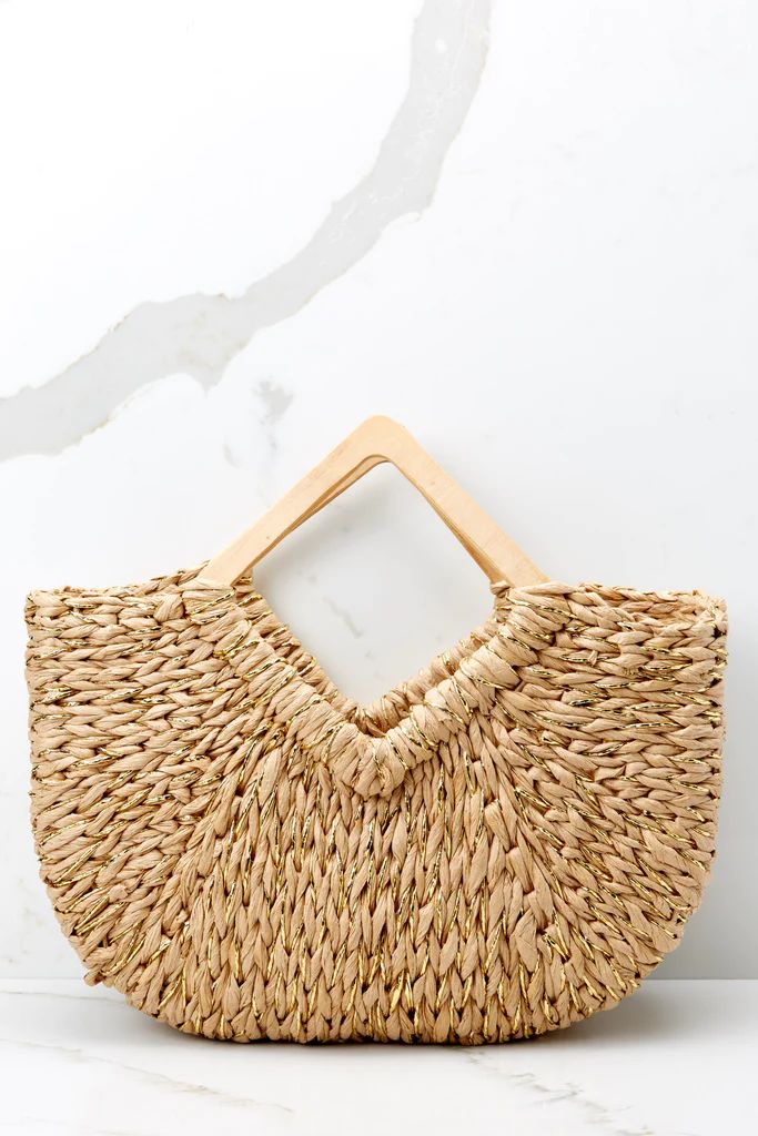 Be There Natural Tan Bag | Red Dress 