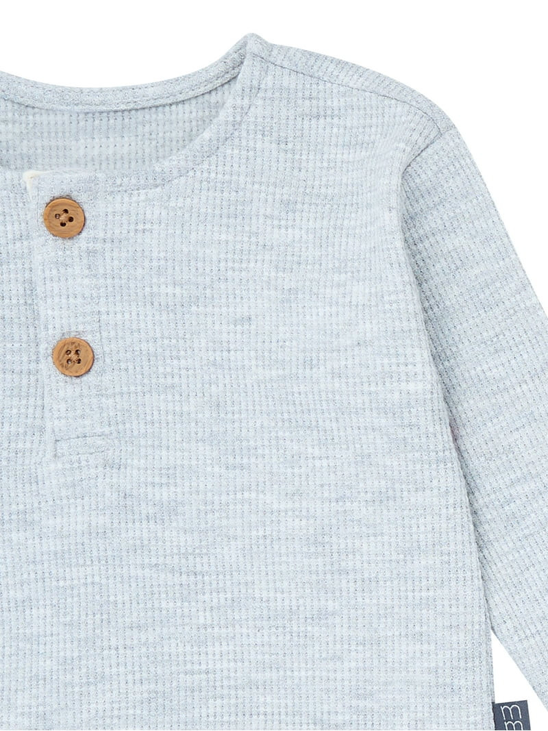 Modern Moments by Gerber Baby Boy Hacci Brushed Hacci Outfit Set, Sizes 0/3 Months - 24 Months | Walmart (US)