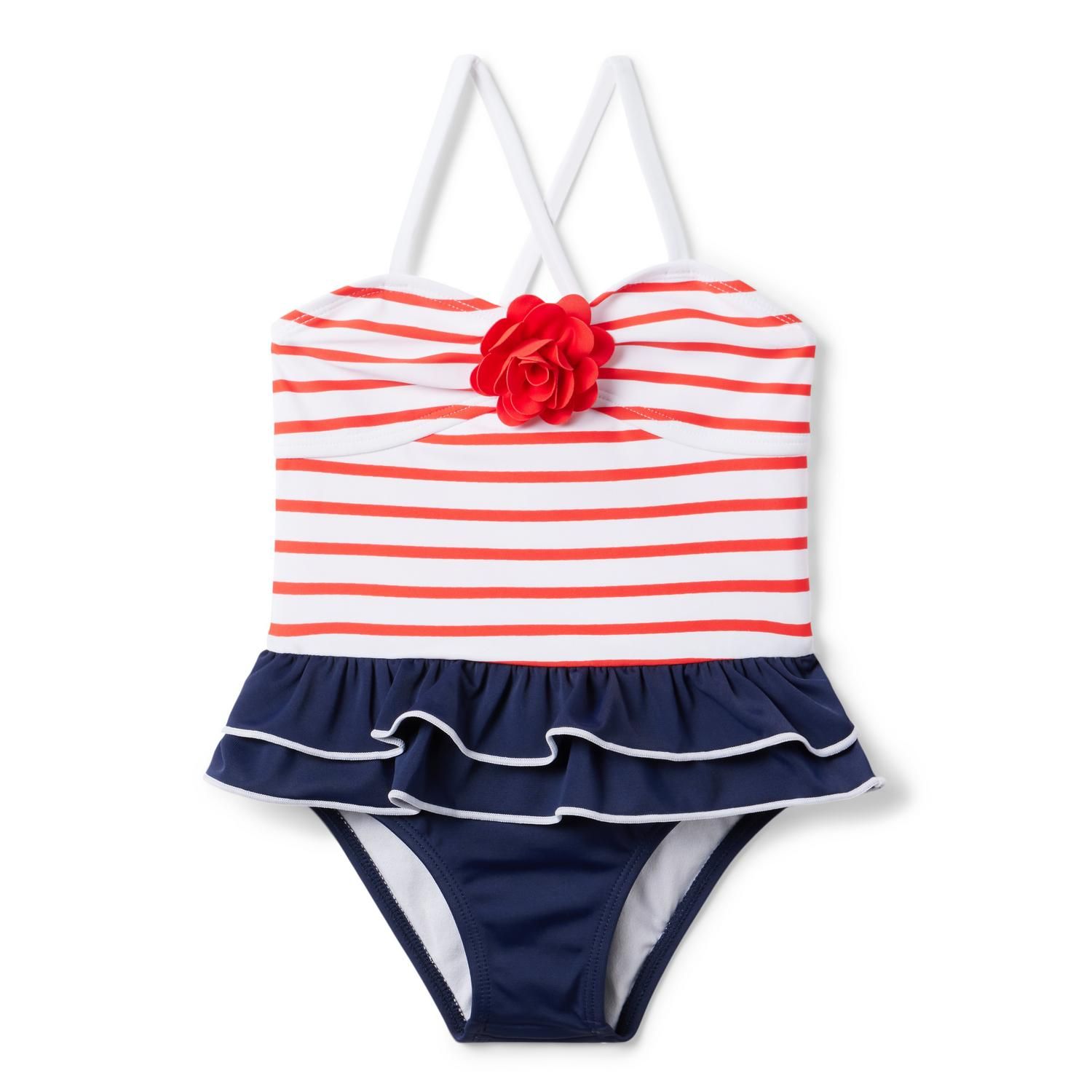 Recycled Striped Americana Swimsuit | Janie and Jack