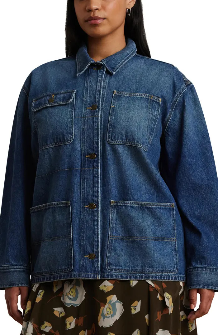 Lauren Ralph Lauren Caitmier 3X1 Rigid Denim Jacket | Nordstrom | Nordstrom
