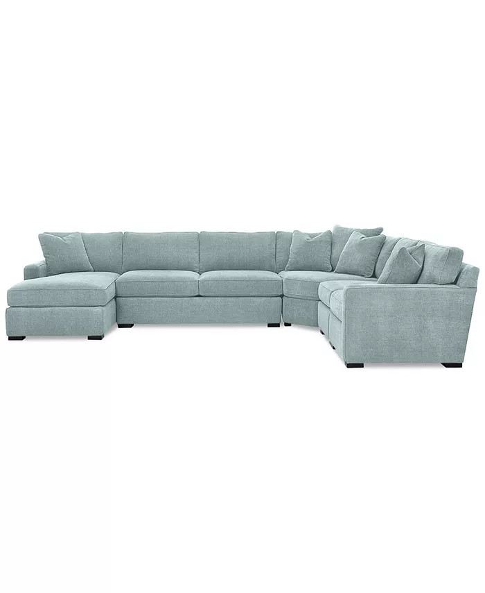 Furniture Radley 5-Piece Fabric Chaise Sectional Sofa, Created for Macy's - Macy's | Macys (US)