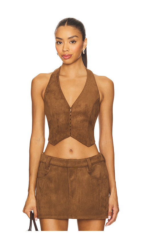 Nakedvice The Staten Vest in Brown. Size M. Also in S, XS, XL. | Revolve Clothing (Global)