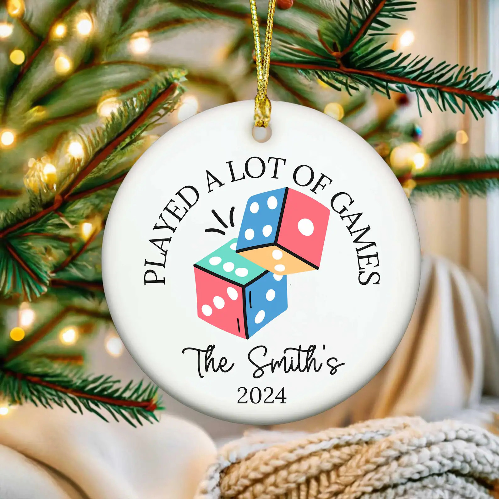 Family Game Night Gifts Custom Family Ornament Game Lover Christmas Ornament for Board Game Lover... | Etsy (US)