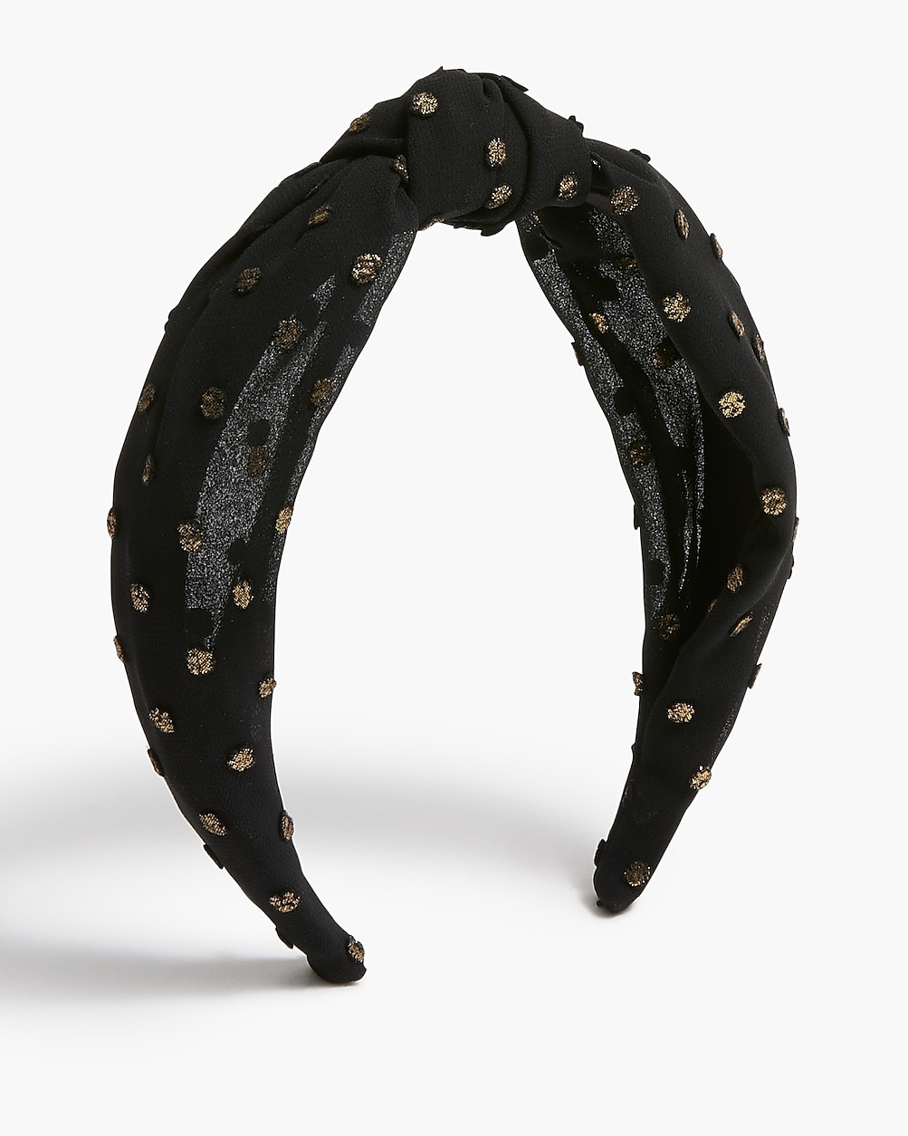Metallic dot knot headband | J.Crew Factory