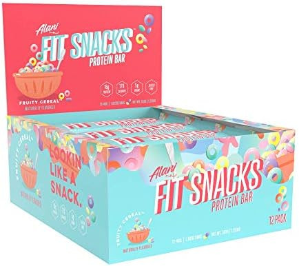 Alani Nu Fit Snack Protein Bar, Gluten-Free Bars, 16g Protein, Low-Sugar, Low-Carb, Gluten-Free, ... | Amazon (US)