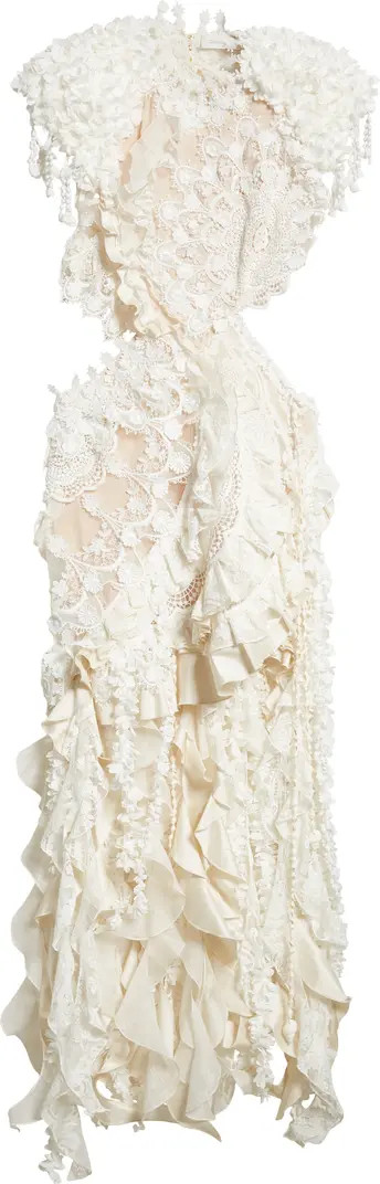 Wonderland Lace Frill Cutout Dress | Nordstrom