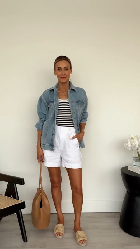 Madewell white linen shorts 
Great fit high waisted and size 2, longer length
Use code LTK20 for a discount! 
How to style white linen shorts
Chic spring outfits 

#LTKStyleTip #LTKSaleAlert #LTKVideo