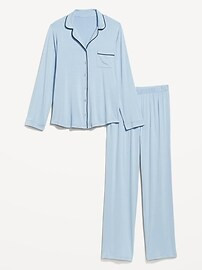 Knit Jersey Pajama Pant Set | Old Navy (US)