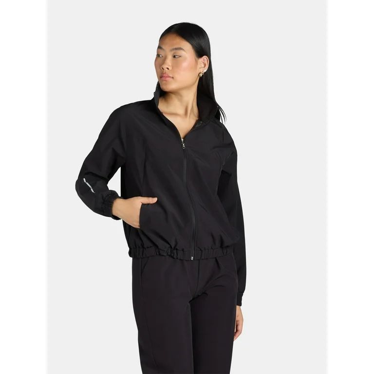 Avia Women’s Reflective Zip-Front Active Jacket, Sizes XS-XXXL | Walmart (US)