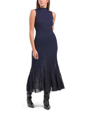 High Neck Ribbed Accordion Bottom Dress | Women | Marshalls | Marshalls