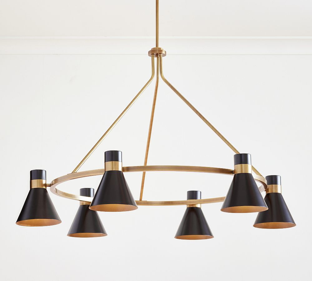 Maxwell Metal Round Chandelier | Pottery Barn (US)