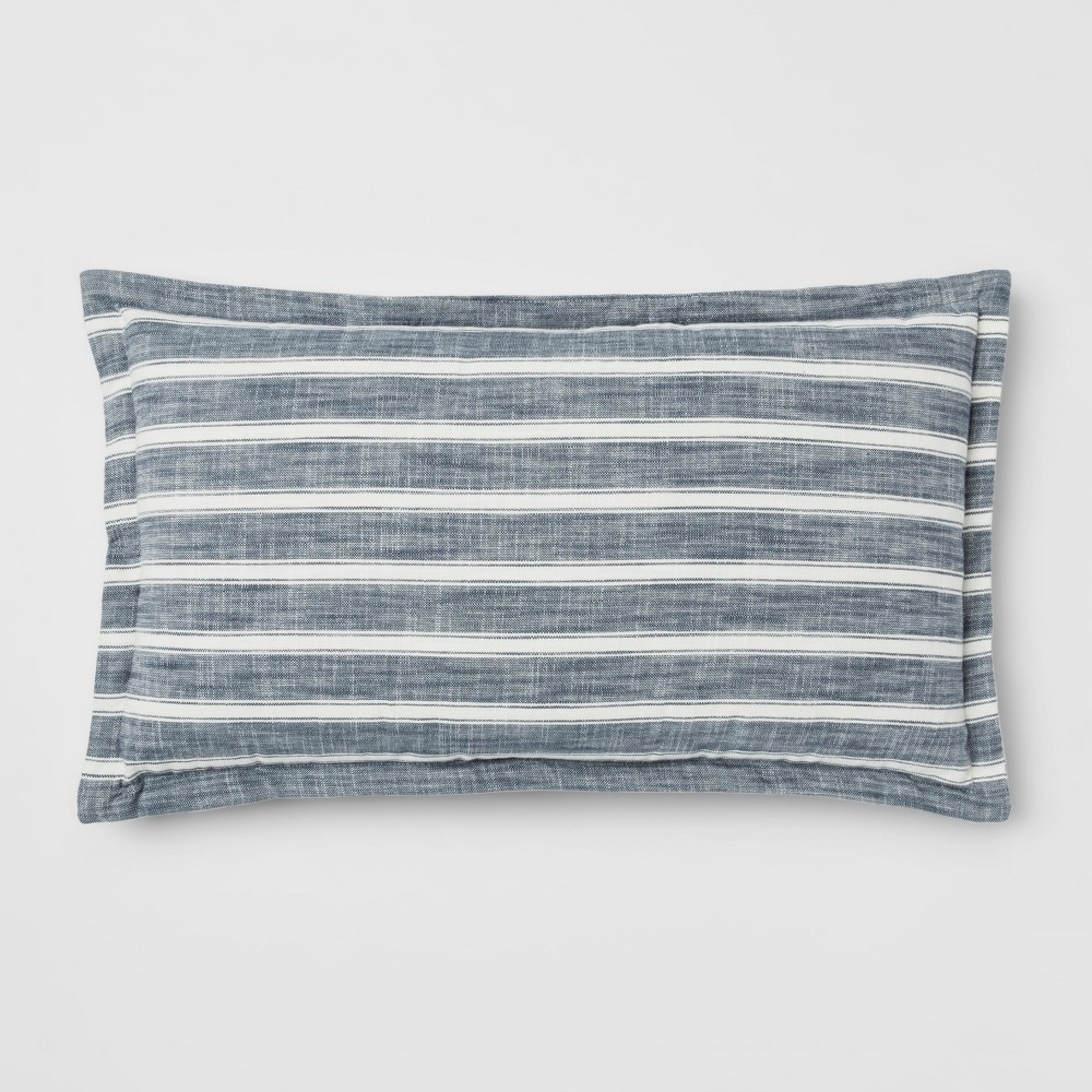 Blue Stripe Lumbar Pillow - Threshold | Target