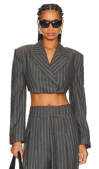 Orlo Blazer in Charcoal | Revolve Clothing (Global)
