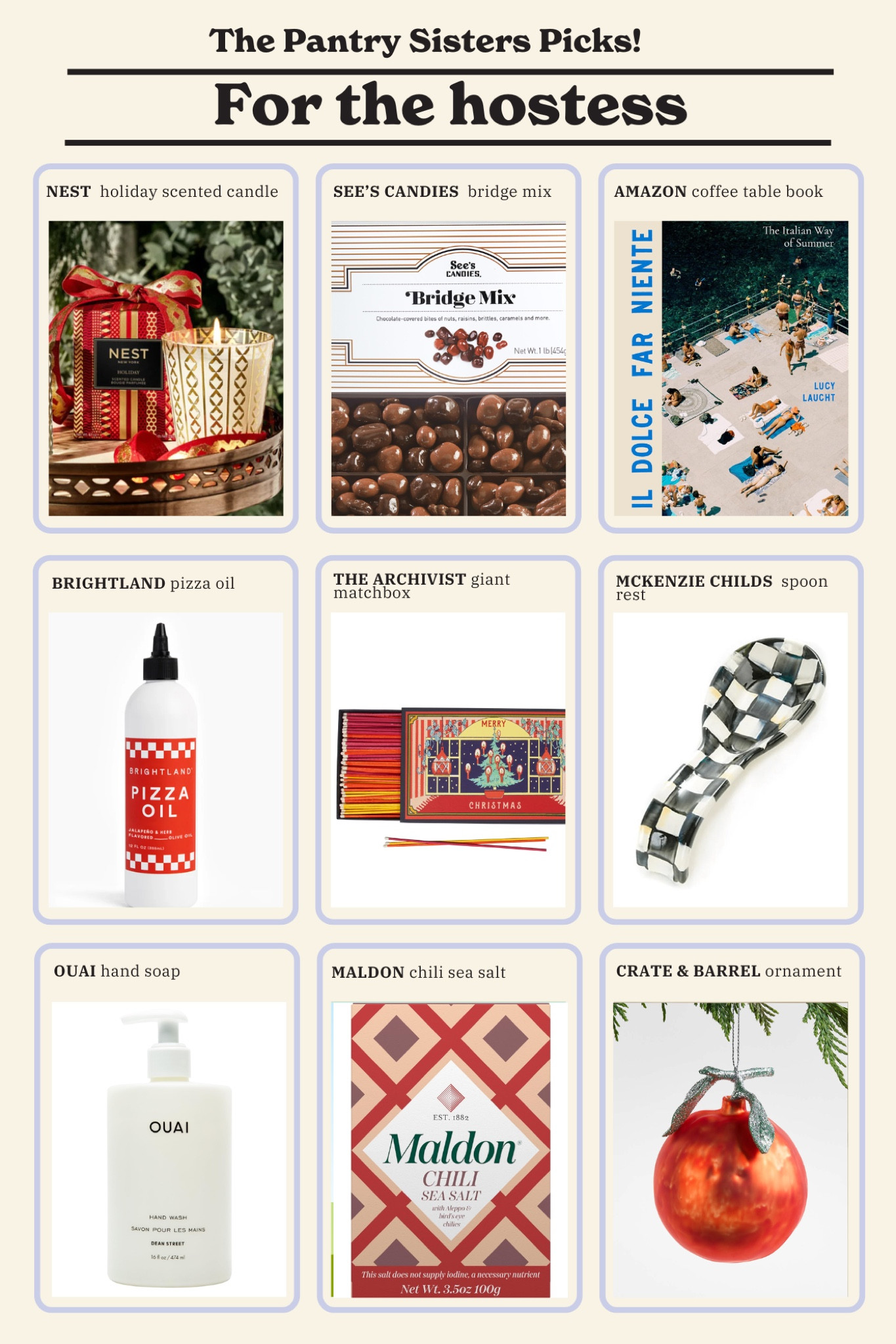 The Pantry Sisters Gift Guide: FOR THE HOSTESS/HOLIDAY PARTY

#LTKHoliday #LTKSeasonal #LTKGiftGuide