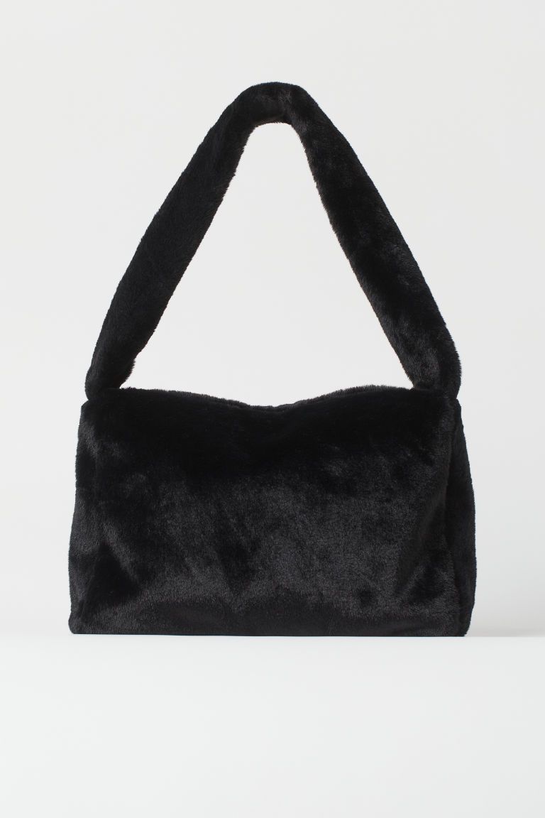 H & M - Faux Fur Bag - Black | H&M (US + CA)