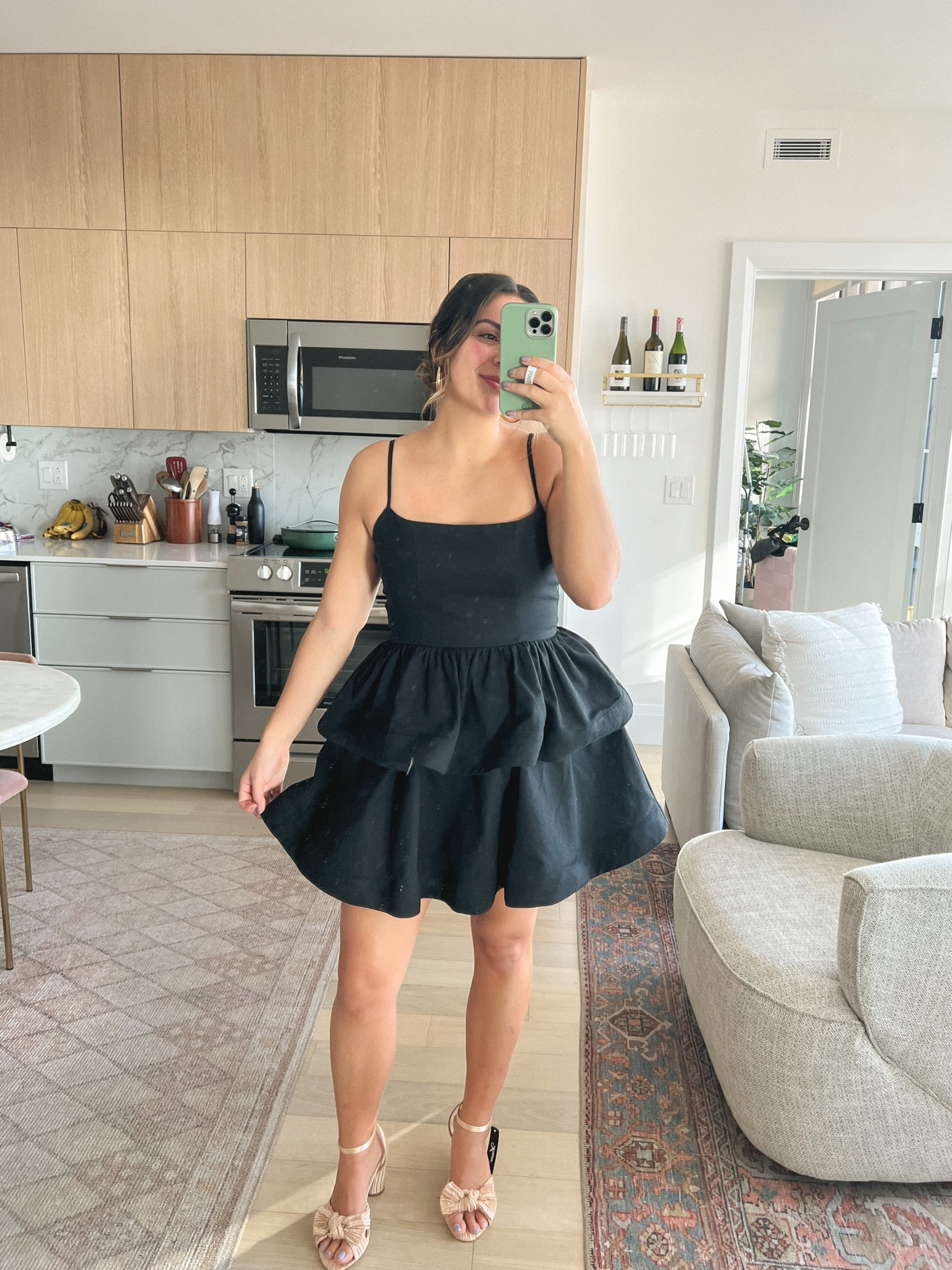 Obsessed with this short black wedding guest dresses from revolve. So beautiful & so much fun. Really comfortable, true to size. Wearing a medium! 

#LTKSeasonal #LTKwedding #LTKFind