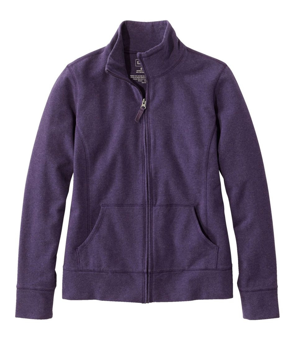 Women's Ultrasoft Sweats, Full-Zip Mock-Neck Jacket | L.L. Bean