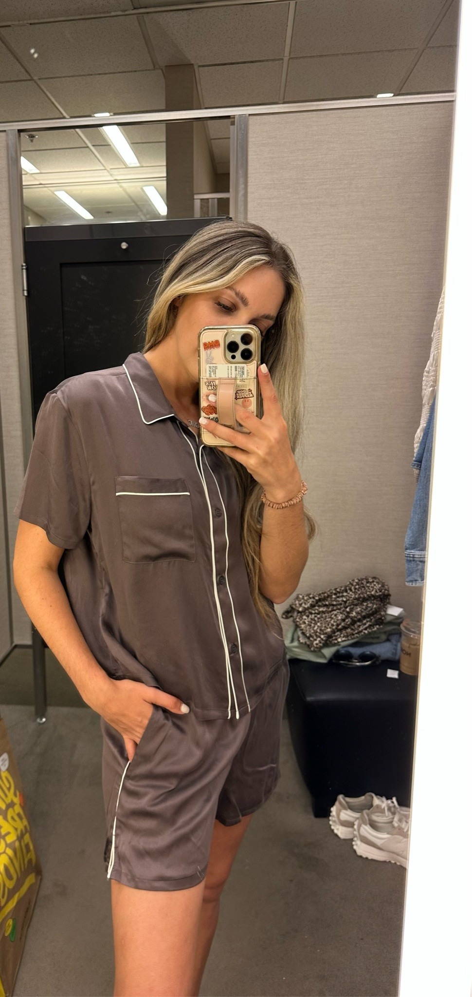 Silk pajamas on Nordstrom anniversary sale. I’ll wear this top with cream jeans too. Wearing a size small. 

#LTKFindsUnder100 #LTKSummerSales #LTKxNSale