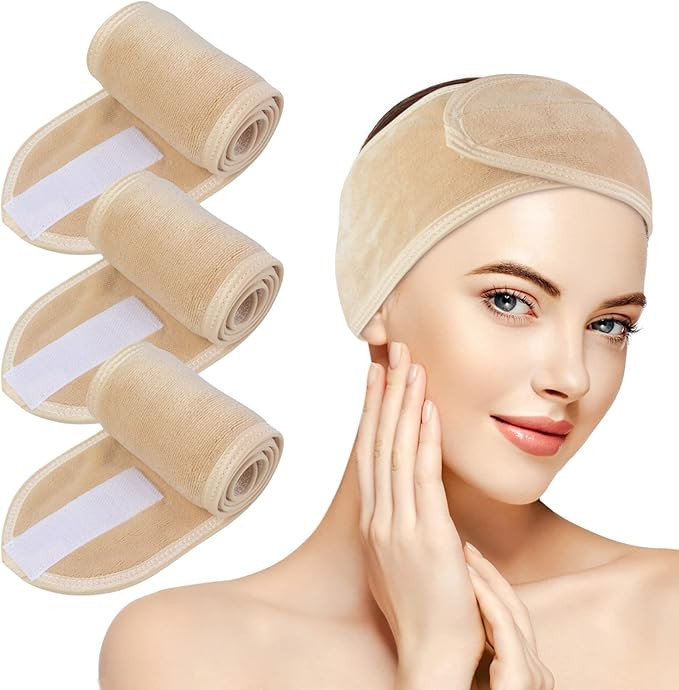KinHwa Headbands for Washing Face Non-slip Make-up Headwraps Adjustable Hair Bands Fits All Head ... | Amazon (CA)