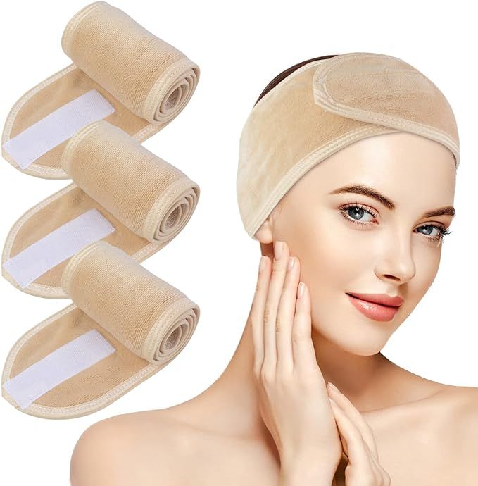 KinHwa Headbands for Washing Face Non-slip Make-up Headwraps Adjustable Hair Bands Fits All Head ... | Amazon (CA)