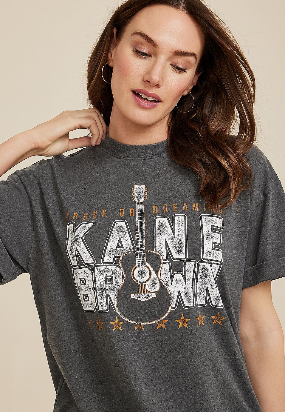 Kane Brown Drunk Or Dreaming Oversized Country Graphic Tee | Maurices