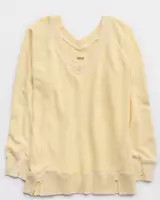 Aerie Downtime V-Neck Sweatshirt | Aerie