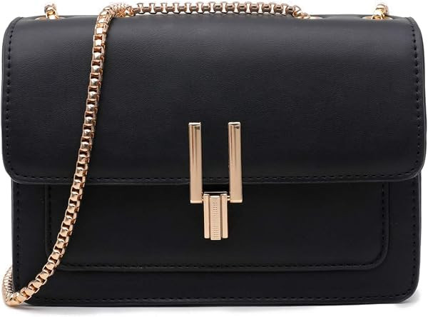 Cute Adjustable Chain Strap Leather Cross Body Purse, Ladies Trendy Satchel, Everyday Travel Hand... | Amazon (US)